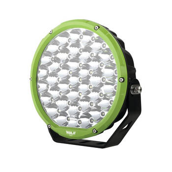 Hulk Round LED Off-Road Vehicle Driving Light 9inch Green Bezel