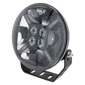 Hulk Pro Round LED Driving Light w/ Front Position Lamp 9inch Black Fascia