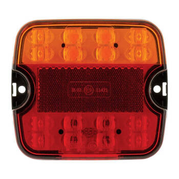 Hulk LED Stop/Tail/Indicator/License Plate Lamp w/ 500mm Lead Black