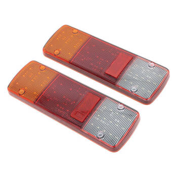 2pc Hulk LED Stop/Tail/Indicator/Reverse Lamps w/ 400mm Lead 12/24V
