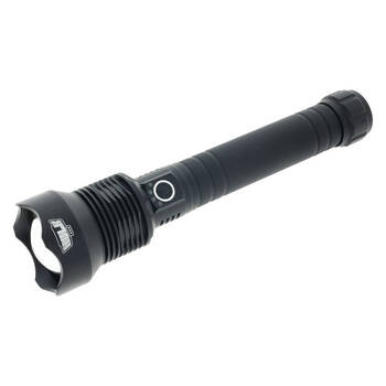 Hulk High Powered Rechargeable Aluminium/Glass LED Torch Black