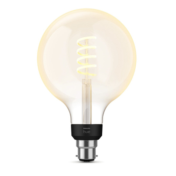 Philips Hue White Ambiance Light Bulb Filament G125 B22 w/ Bluetooth
