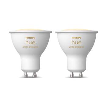 2PK Philips Hue GU10 V3 Smart White Ambience Adjustable Lightbulb 5.7W