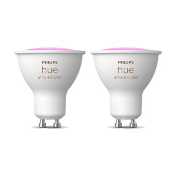 2PK Philips Hue White/Colour Ambience GU10 V3 Smart Lightbulb 5.7W
