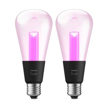 2PK Philips Hue White/Colour Ambience Lightguide ST72 Smart LED Lightbulb E27