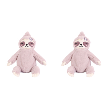 2PK Splosh Toasty Hugs Sadie Sloth Soft Plush 35cm Toy Baby 0+ Pink