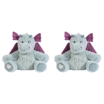 2PK Splosh Toasty Hugs Duke Dragon Soft Plush 35cm Toy Baby 0+