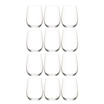 2x 6pc Artcraft Modern Hugo Stemless Glass Tumbler Drinkware 475ml Clear