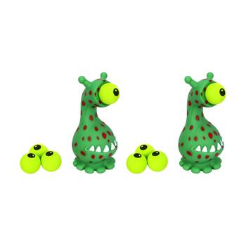 2PK  Hog Wild Alien Popper Soft Foam Ball Shooter Indoor/Outdoor Fun Toy