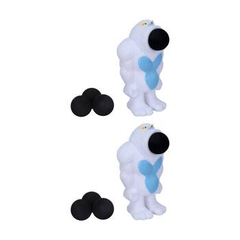 2PK  Hog Wild Yeti Popper Soft Foam Ball Shooter Indoor/Outdoor Fun Toy
