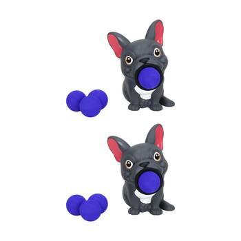 2PK  Hog Wild Frenchie Popper Soft Foam Ball Shooter Indoor/Outdoor Fun Toy