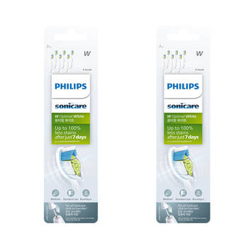 2x 6pk Philips Sonicare W2 Optimal-White Standard Electric Toothbrush Heads White 