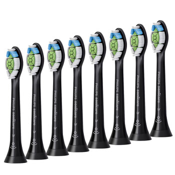 8pc Philips HX6068/96 Optimal White - Black