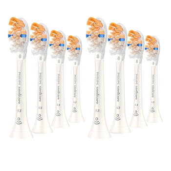 2x 4pk Philips Sonicare A3 Premium All-in-one Electric Toothbrush Heads White