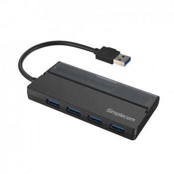 Simplecom 10cm CH329 USB3.2 Male to 4-Port USB Female Hub Adapter