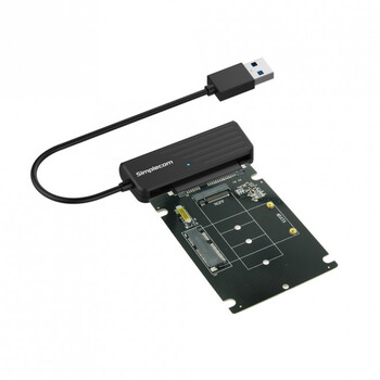 Simplecom SA225 2-in-1 Combo Adapter For USB3.0 to mSATA M.2