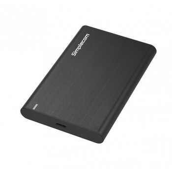 Simplecom SE221 Aluminium Enclosure For 2.5'' SATA HDD/SSD to USB 3.1 - Black