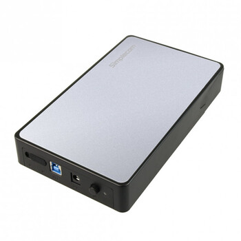 Simplecom SE325 Enclosure For 3.5" SATA HDD to USB 3.0 Hard Drive - Silver