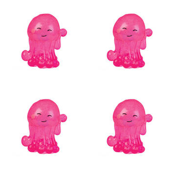 4PK Smooshos Super Squeeze Gid Jellyfish Soft Multi-Coloured Squishy Toy Assorted