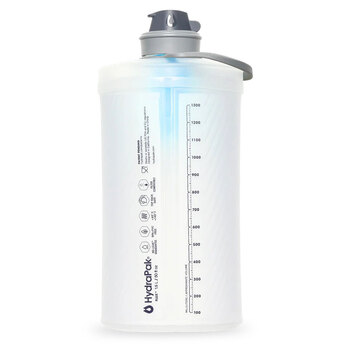 HydraPak 1.5L Flux Water Bottle w/ Filter Kit - Clear