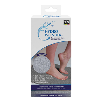 TV Shop Hydro Wonder Super Comfy Shower Mat - Grey