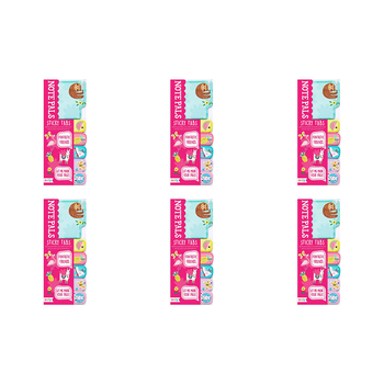 6PK Ooly School Sticky Note Pals 120-Tabs 6y+ - Funtastic Friends