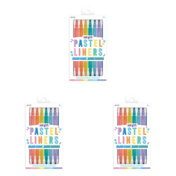 3x 8pc Ooly Double-Ended Pastel Marker Pen Drawing Set 6y+