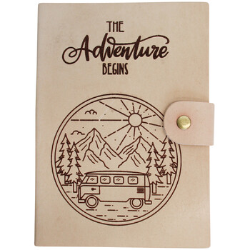 LVD Combi Adventure Leather/Paper 18cm Notebook - Brown