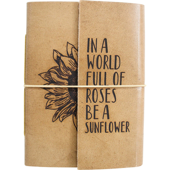LVD Leather Note Book Sunflower Stylish Hard Cover Journal/Diary