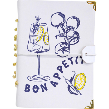 LVD Leather Note Book Bon Appetit Stylish Hard Cover Journal/Diary
