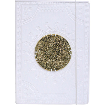 LVD Leather Note Book Medallion Brass Stylish Hard Cover Journal/Diary
