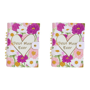 2PK LVD Leather Notebook Writing Stationery 18x13cm - Best Mum