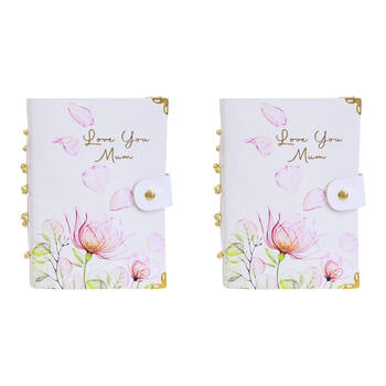 2PK LVD Leather Notebook Writing Stationery 18x13cm - Love Mum