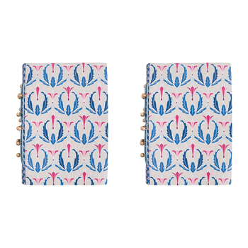 2PK LVD Recycled Leather Note Book Jaya Stylish Hard Cover Journal/Diary