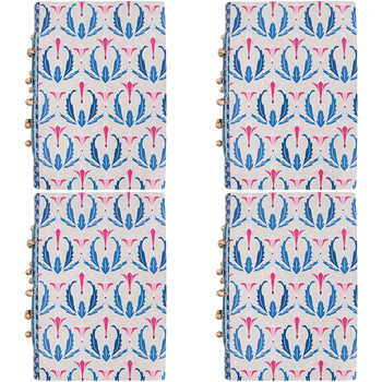 4PK LVD Recycled Leather Note Book Jaya Stylish Hard Cover Journal/Diary