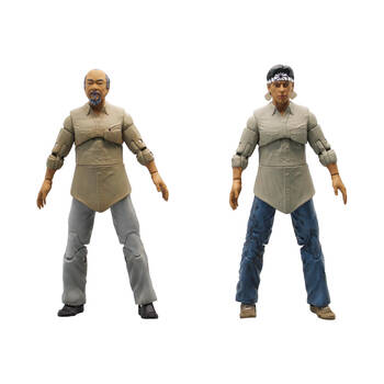 2pc Karate Kid Mr Miyagi & Daniel Larusso Miyagi-Do 6in Figure Boxed Set