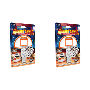 2PK iCUP Inc Hungry Games Clip-On Backboard For Mugs & Bowls