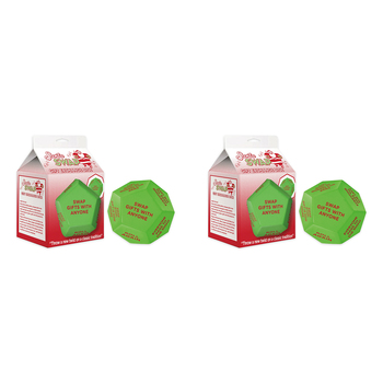 2PK Icup Inc Santa Swap Gift Exchange Oversized Rolling Dice - Green
