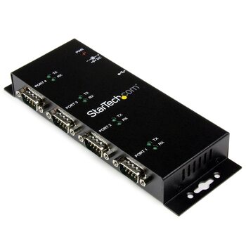 Star Tech USB Serial Hub - 4Port USB to DB9 RS232 Serial Adapter Hub
