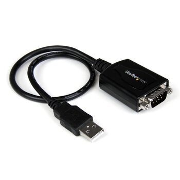 Star Tech 1 ft USB to RS232 Serial DB9 Adapter Cable w/ COM Retention