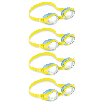 4PK Intex Hypoallergenic Junior Swimming Eye Goggles 3-8y