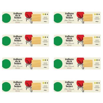 8PK Hot Shots Italians Do It Better Wheat Spaghetti Pasta Noodle 500g