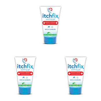 3PK Bushman Itchfix/Anti-Itch Soothing Gel For Bites and Irritations 75g