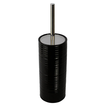 Butlers Hush Toilet Brush w/Ceramic Holder Black 10.5x10.5x38cm