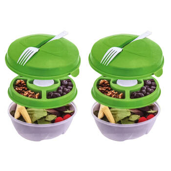 2x 5pc Innovative Living Salad Bowl Kit