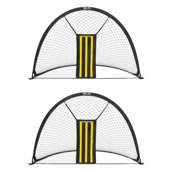 2PK Sklz Pop-Up Cricket Training Net with Practice Stumps 6ft Black/Yellow