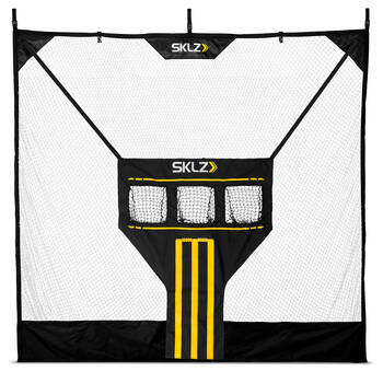 Sklz Portable Suspended Cricket Training Stumps Net Black/Yellow