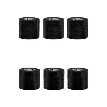 6PK Rocktape Go Selfstick Muscle Support Tape - Black