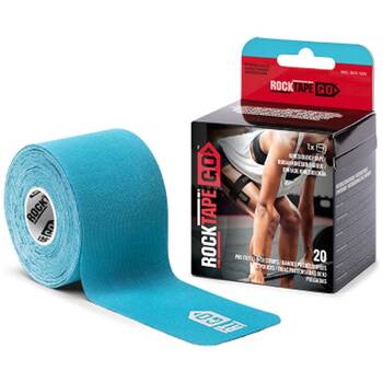 20pc Rocktape Go Precut Kinesiology Sports Stretchy Tape Strips Blue