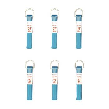 6PK SofSole Athletic Flat Sport Shoe 27" Laces - Aqua
